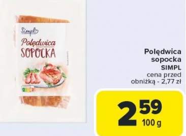 polędwica sopocka w plastrach