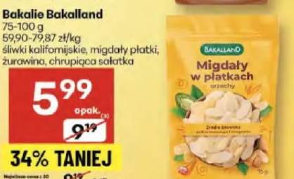 migdały płatki