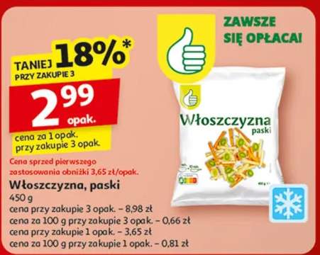 włoszczyzna paski mrożona
