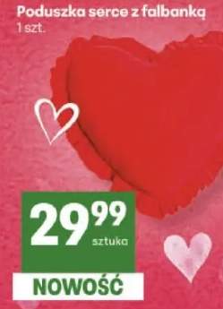 Poduszka serce z falbanką