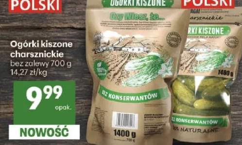 Ogórki kiszone charsznickie bez zalewy