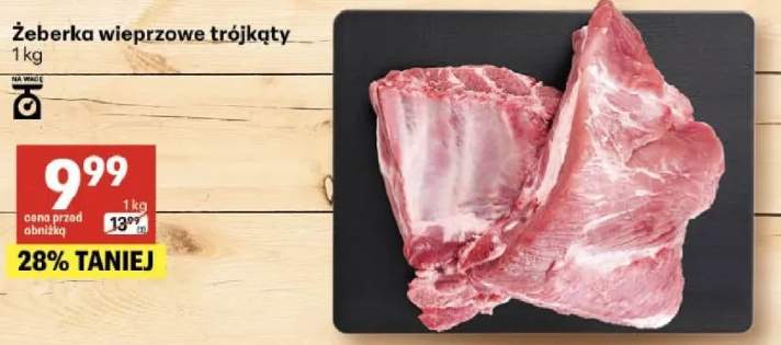 Żeberka wieprzowe trójkąty