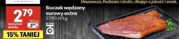 Boczek wędzony surowy extra