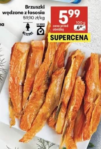 Brzuszki wędzone z łososia