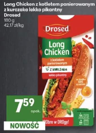 Long Chicken z kotletem panierowanym z kurczaka lekko pikantny