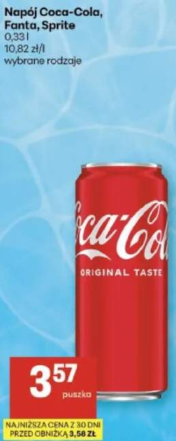 Napój Coca-Cola, Fanta, Sprite