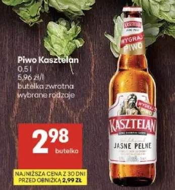 Piwo Jasne Pełne butelka zwrotna wybrane rodzaje