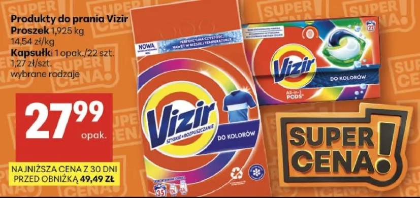 Produkty do prania proszek