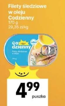 Filety śledziowe w oleju Codzienny