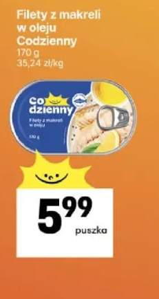 Filety z makreli w oleju Codzienny