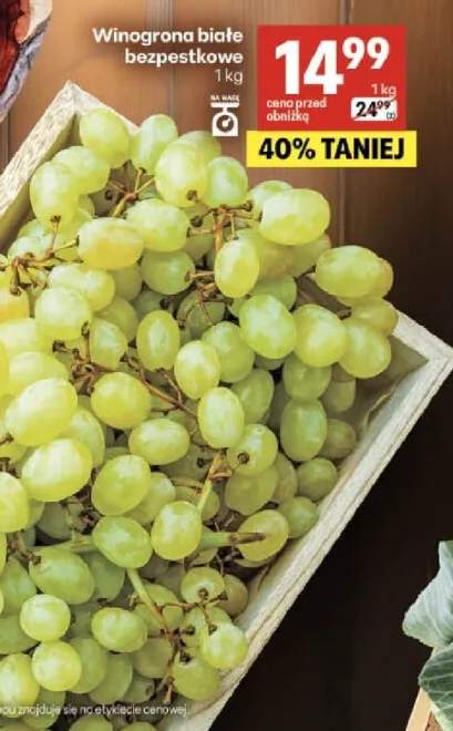 Winogrona białe bezpestkowe