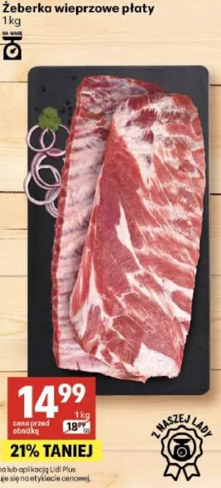 Żeberka wieprzowe płaty