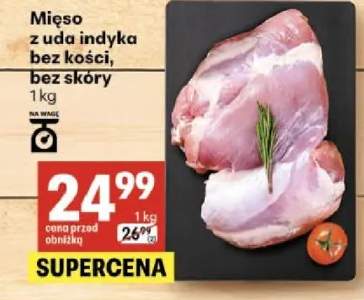 Mięso z uda indyka bez kości, bez skóry