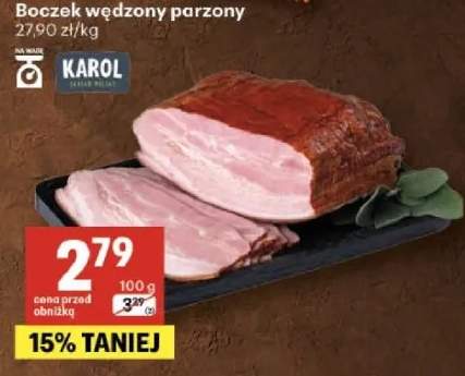Boczek wędzony parzony
