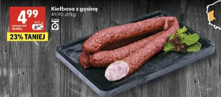Kiełbasa z gęsiną