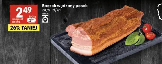 Boczek wędzony pasek