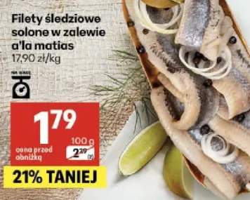 Filety śledziowe solone w zalewie a'la matias