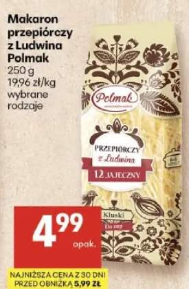 Makaron przepiórczy z Ludwina Polmak, wybrane rodzaje