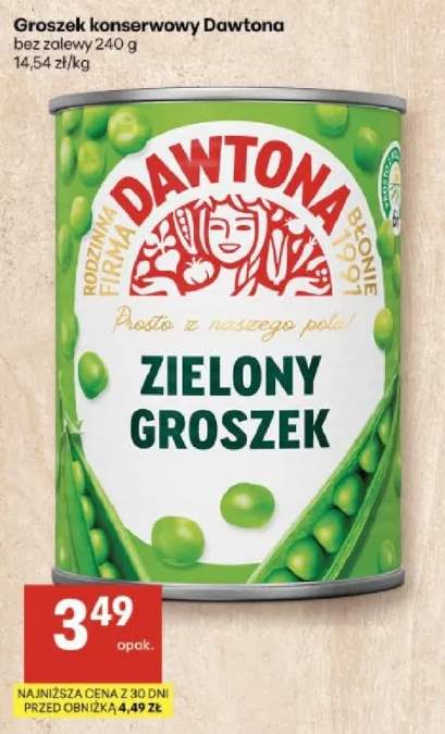 Groszek zielony bez zalewy
