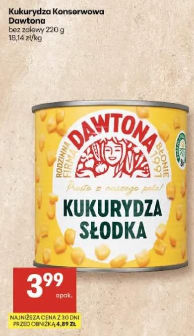 Kukurydza słodka bez zalewy