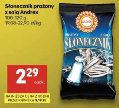 Słonecznik prażony z solą