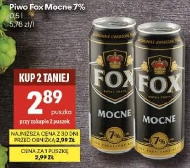 Piwo Fox Mocne 7%