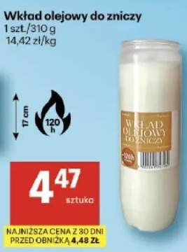 Wkład olejowy do zniczy