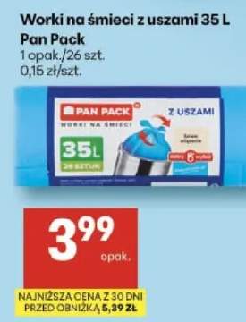 Worki na śmieci z uszami 35 L