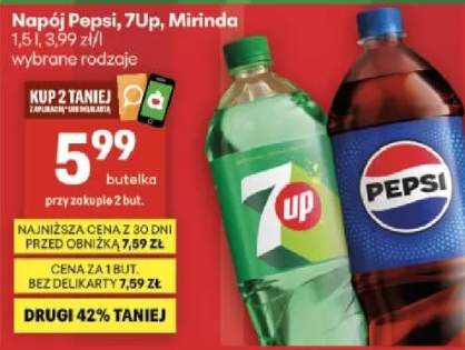 Napój Pepsi, 7Up, Mirinda