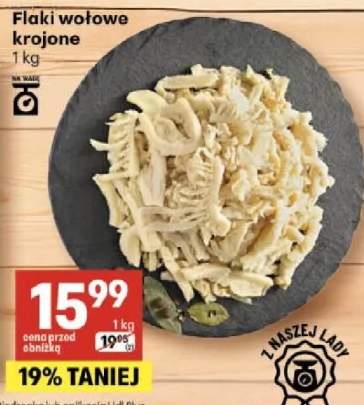 Flaki wołowe krojone