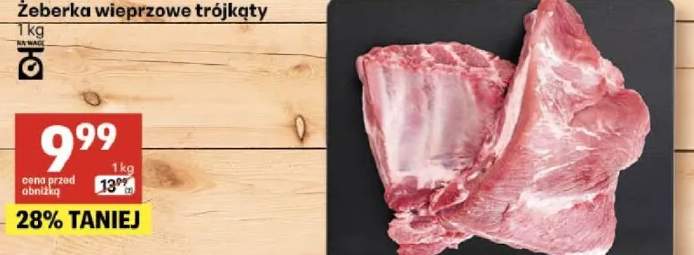 Żeberka wieprzowe trójkąty