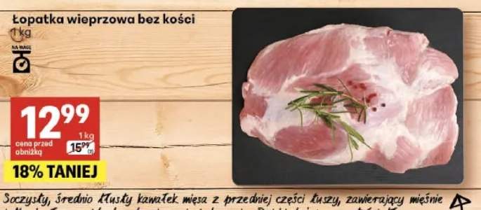 Łopatka wieprzowa bez kości