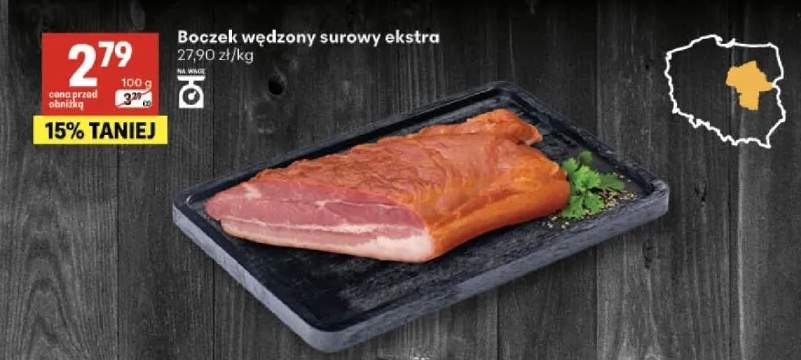 Boczek wędzony surowy ekstra