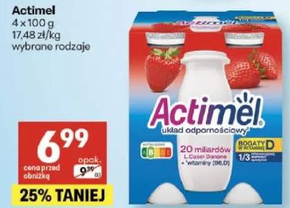 Actimel wybrane rodzaje