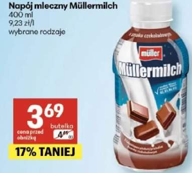 Napój mleczny Müllermilch wybrane rodzaje
