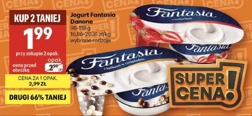 Jogurt Fantasia wybrane rodzaje