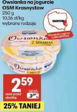 Owsianka na jogurcie OSM Krasnystaw