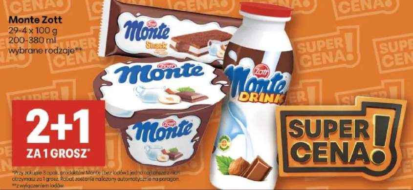 Deser mleczny Monte Zott