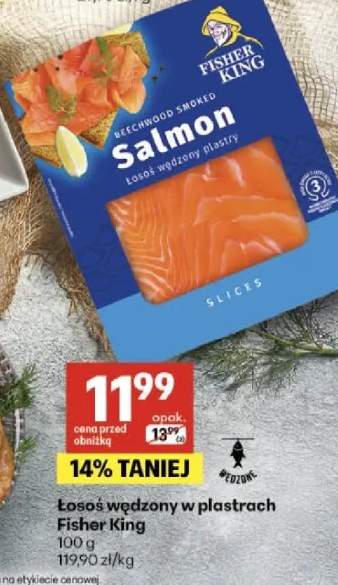 Łosoś wędzony salmon w plastrach