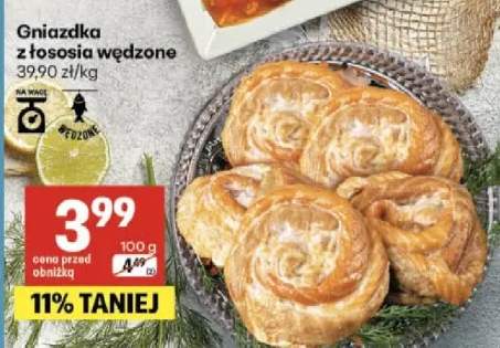 Gniazdka z łososia wędzone