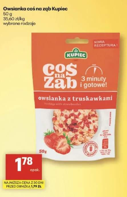 Owsianka coś na ząb z truskawkami wybrane rodzaje