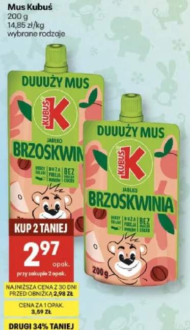 Mus jabłko brzoskwinia wybrane rodzaje