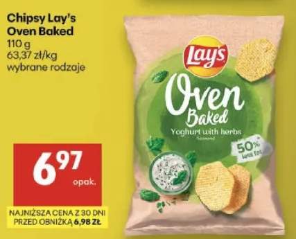 Chipsy Lay's Oven Baked wybrane rodzaje