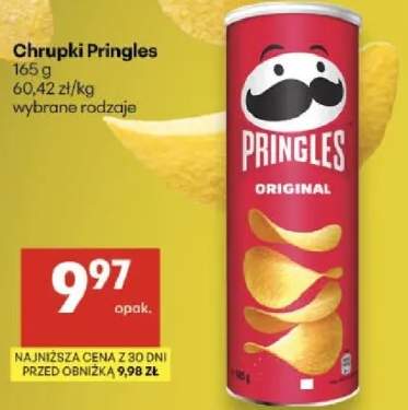 Chipsy Pringles wybrane rodzaje