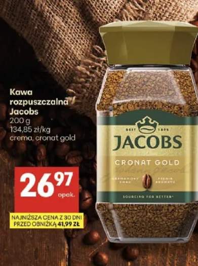 Kawa rozpuszczalna Jacobs crema, cronat gold