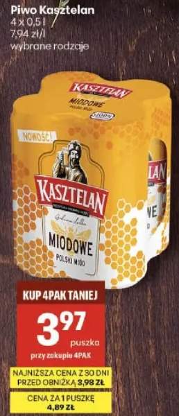 Piwo Kasztelan wybrane rodzaje