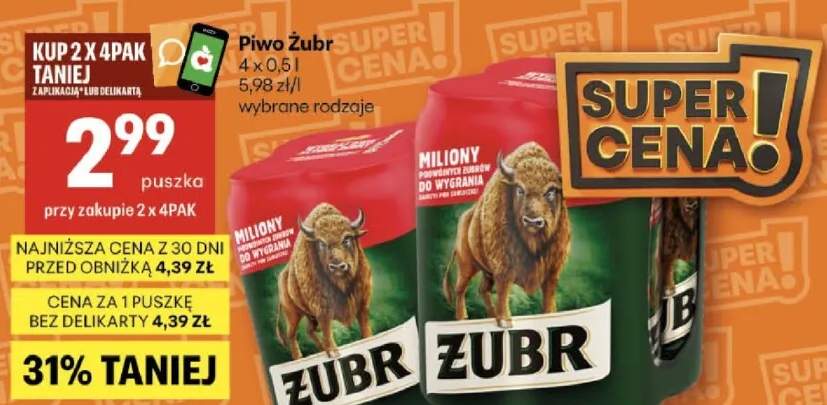 Piwo Żubr wybrane rodzaje