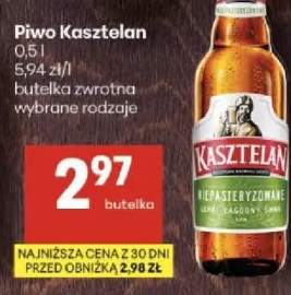 Piwo Kasztelan butelka zwrotna wybrane rodzaje