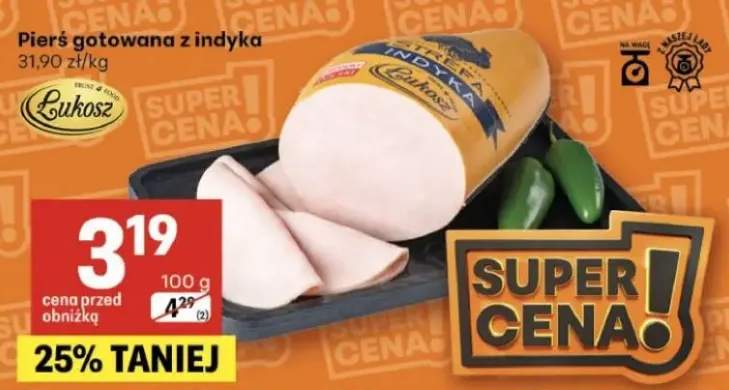 Pierś gotowana z indyka