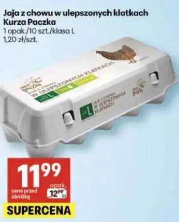 Jaja z chowu w ulepszonych klatkach